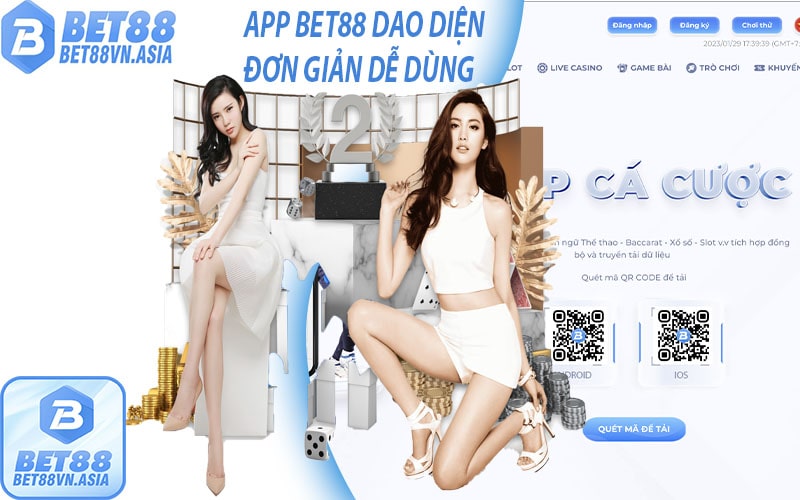 App bet88 dao diện đơn giản dễ dàng sử dụng